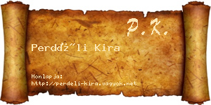 Perdéli Kira névjegykártya